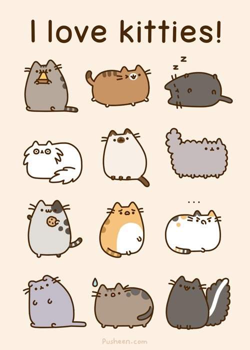 pusheen family gathering