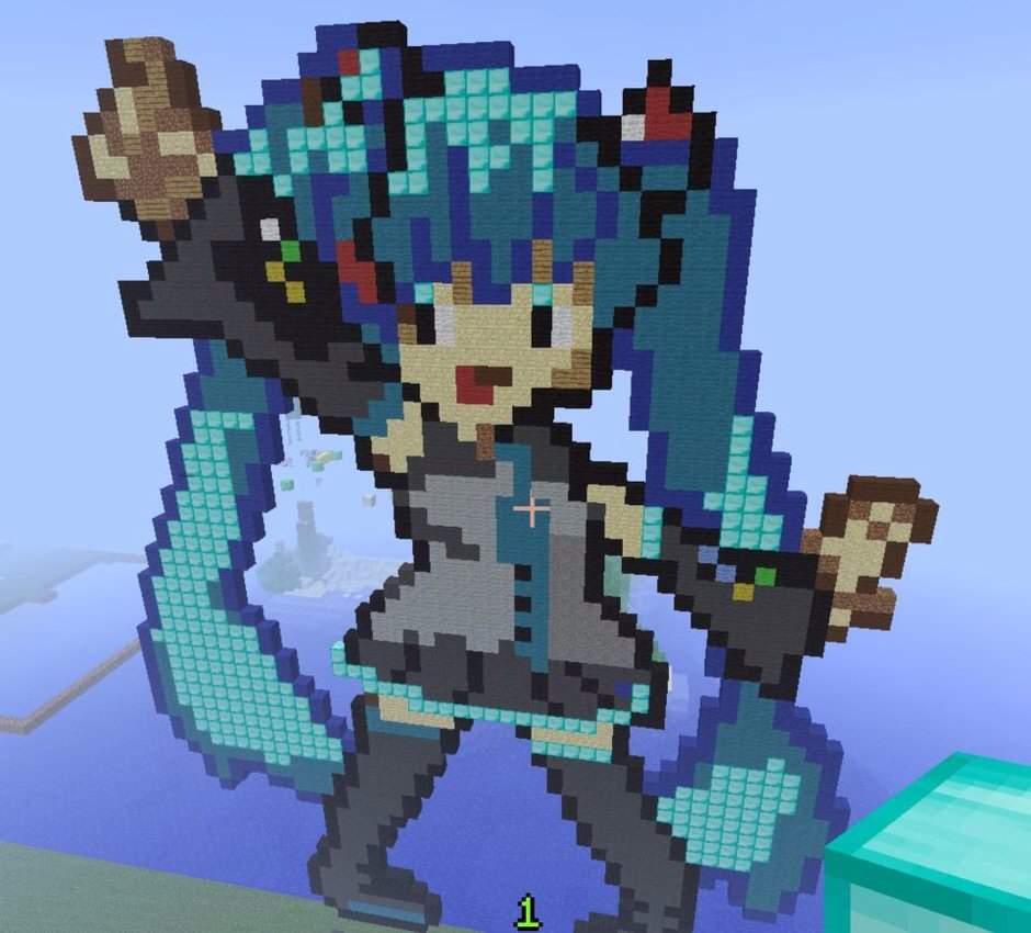 Anime Girl Pixel Art Minecraft All in one Photos.