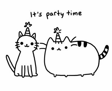 pusheen family gathering