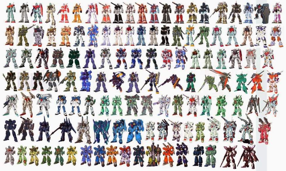 gundam model list