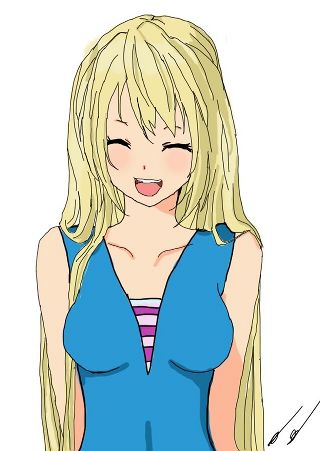 Anime girl happy tumblr