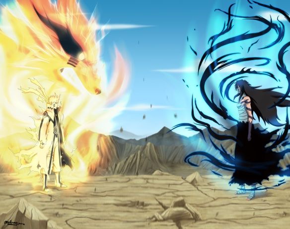 Naruto's Nine Tailed Vs Ichigo's Hollow | Anime Amino