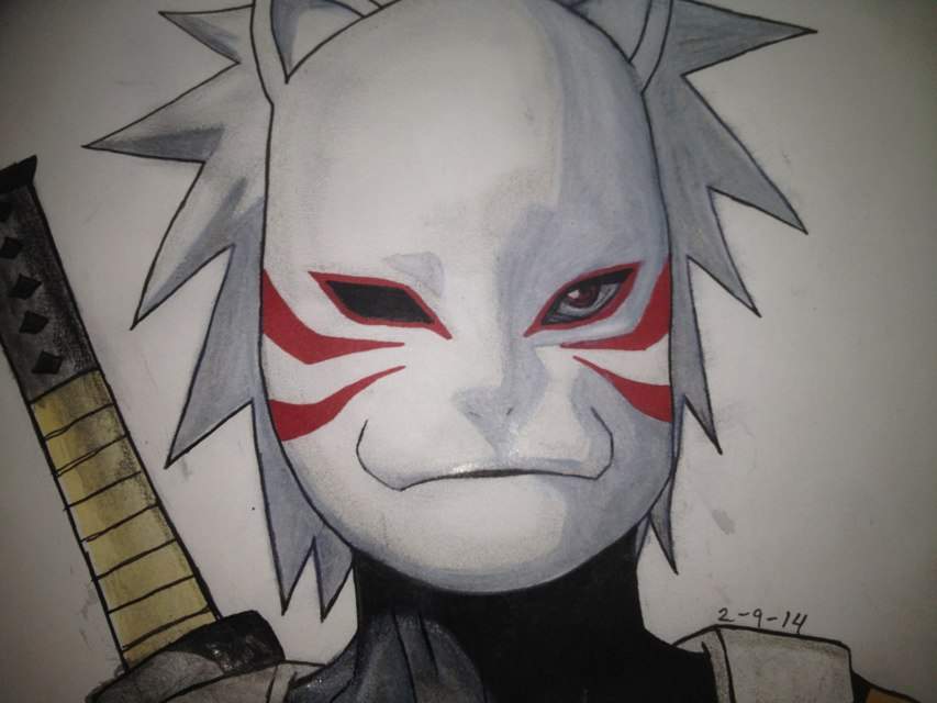 Finished Anbu Kakashi drawing!! | Anime Amino