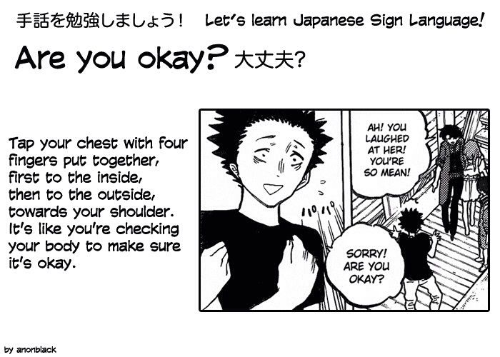 Basic Japanese Sign Language ᴷᴼᴱ ᴺᴼ ᴷᴬᵀᴬᶜᴴᴵ Anime