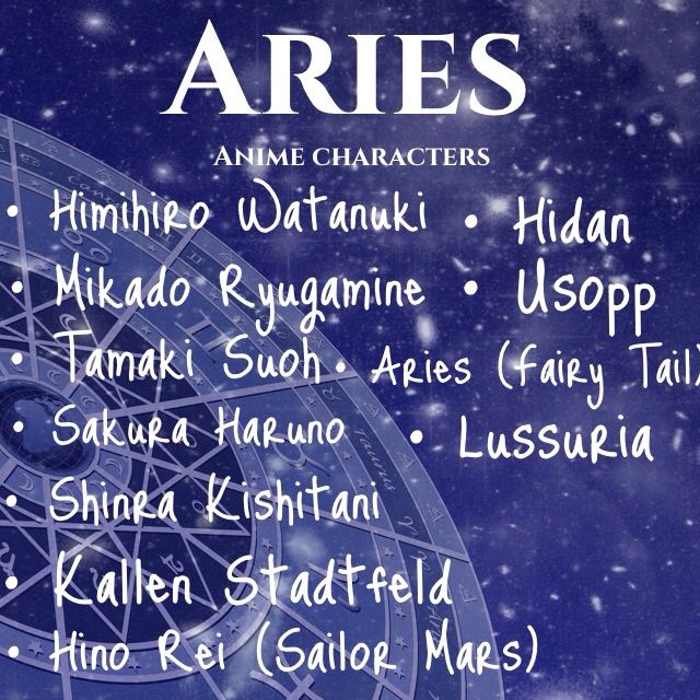 Zodiac Sign: Aries | Anime Amino