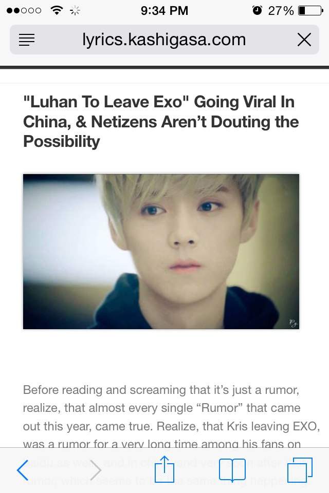 Did exo why luhan leave On this