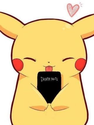 Pikachu ( pic of the day ) pokemon death note anime | Anime Amino