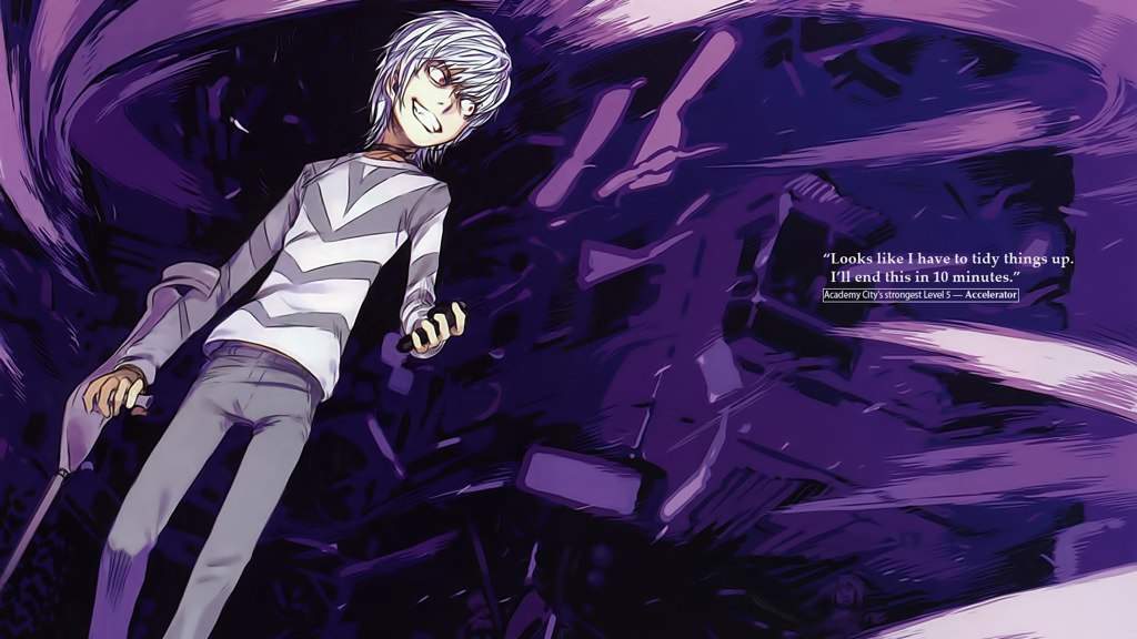 Accelerator Wiki Anime Amino