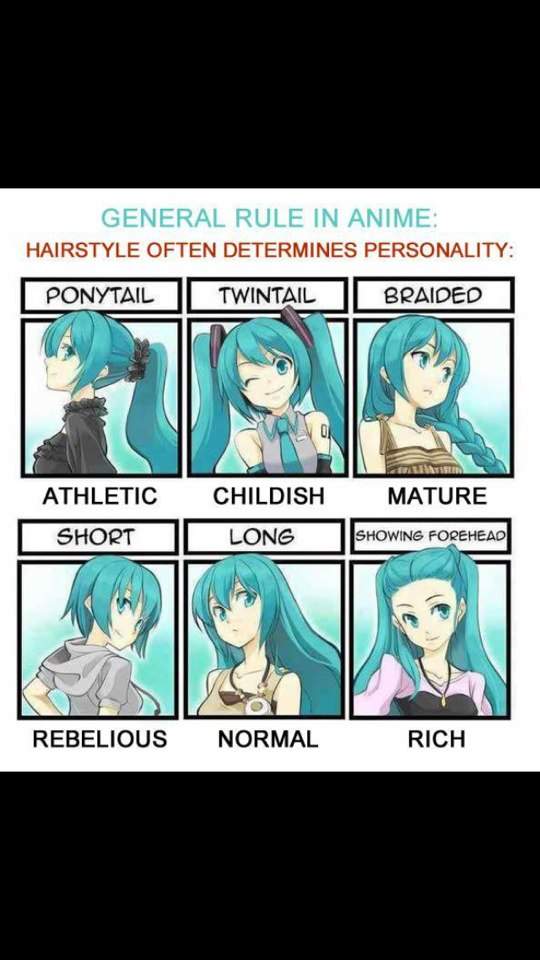 Anime personality is affected by hairstyle?!?! | Anime Amino