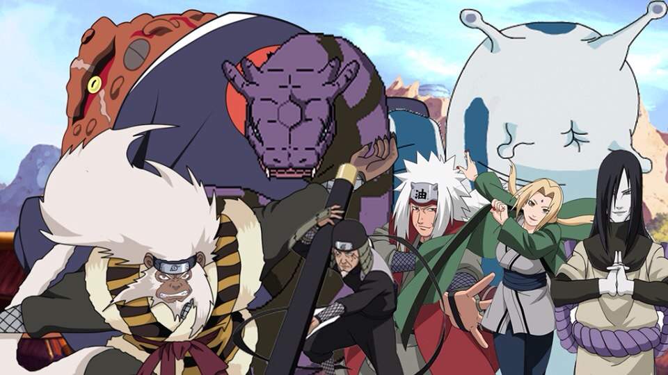 The 3 legendary sanin and Sarutobi sensei | Anime Amino