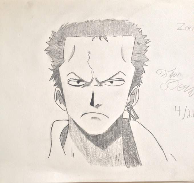 Drawing Anime Zoro