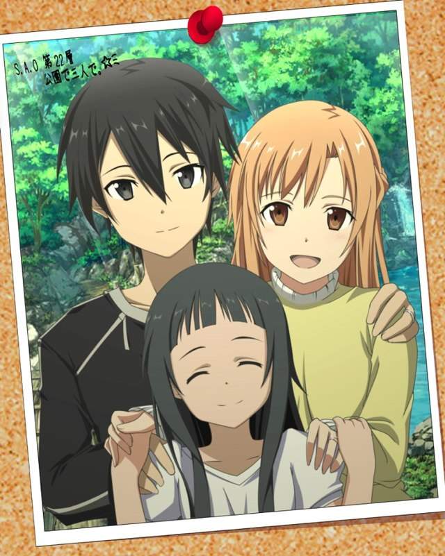 Kirito Asuna And Yui Sword Art Online Wiki Anime Amino