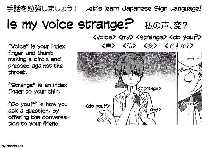 Basic Japanese Sign Language ᴷᴼᴱ ᴺᴼ ᴷᴬᵀᴬᶜᴴᴵ Anime Amino