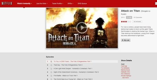 Attack On Titan Netflix