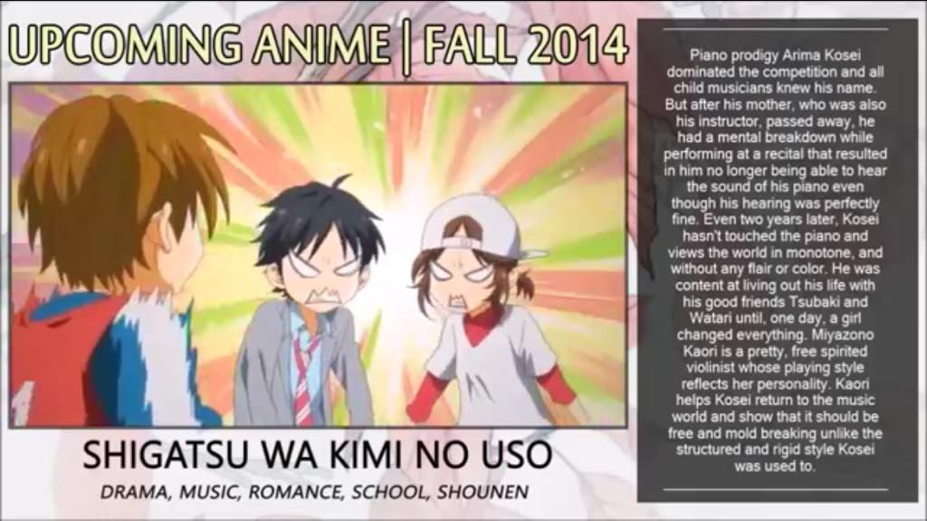 Anime Upcoming Fall 2014