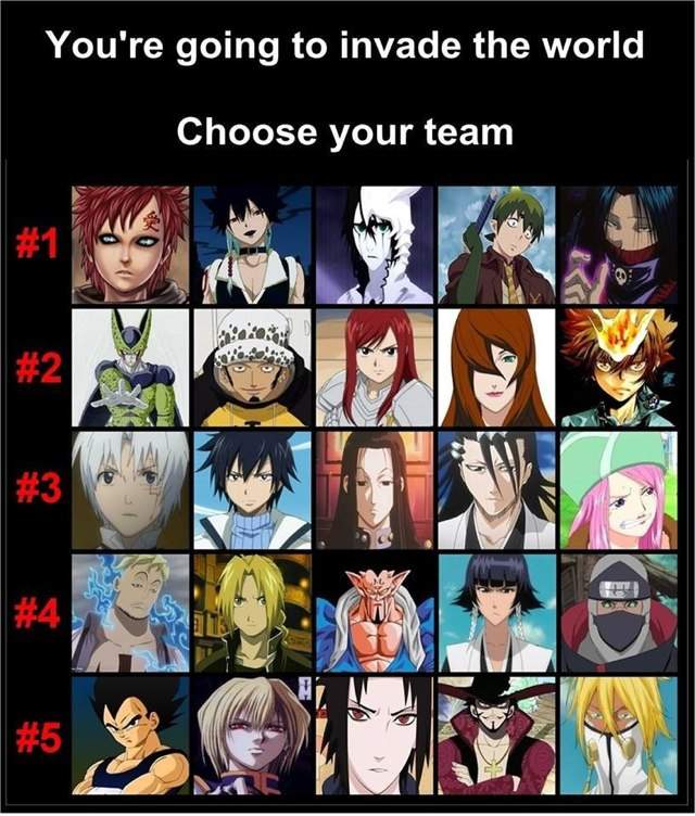 Which Team Do You Chose!? | Anime Amino