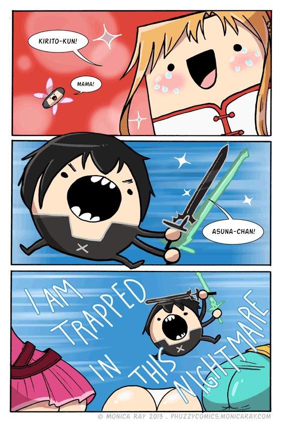 Funny SAO Comic Strips | Anime Amino