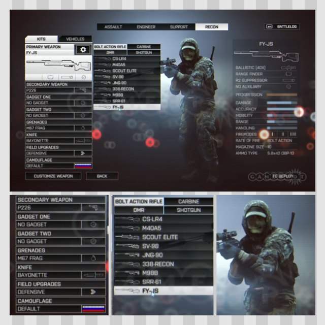 Battlefield 4 Recon Class Weapons Video Games Amino