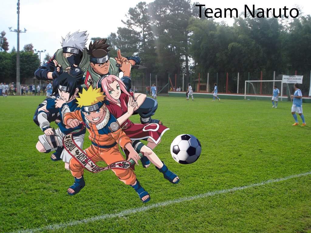 Naruto playing soccer | Anime Amino