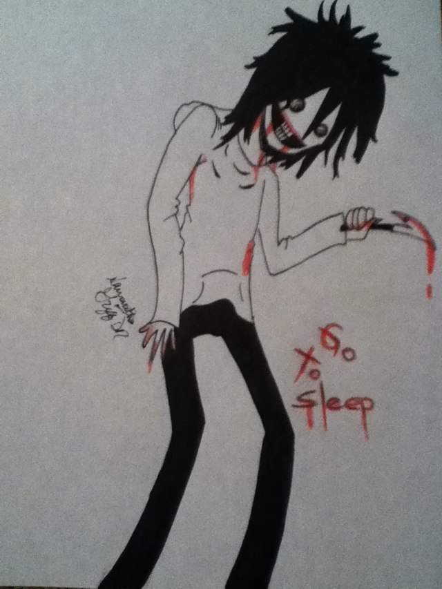 jeff the killer anime drawing