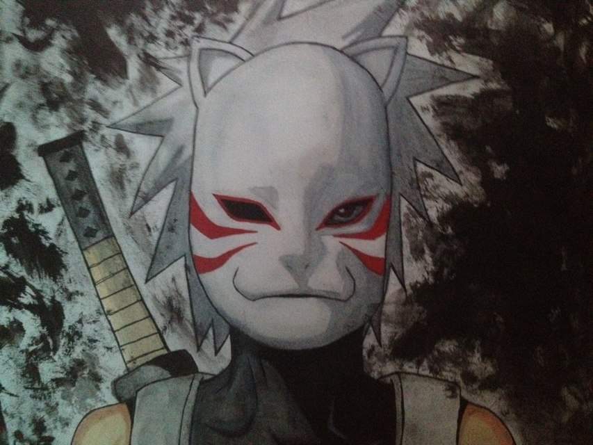 Finished Anbu Kakashi drawing!! | Anime Amino